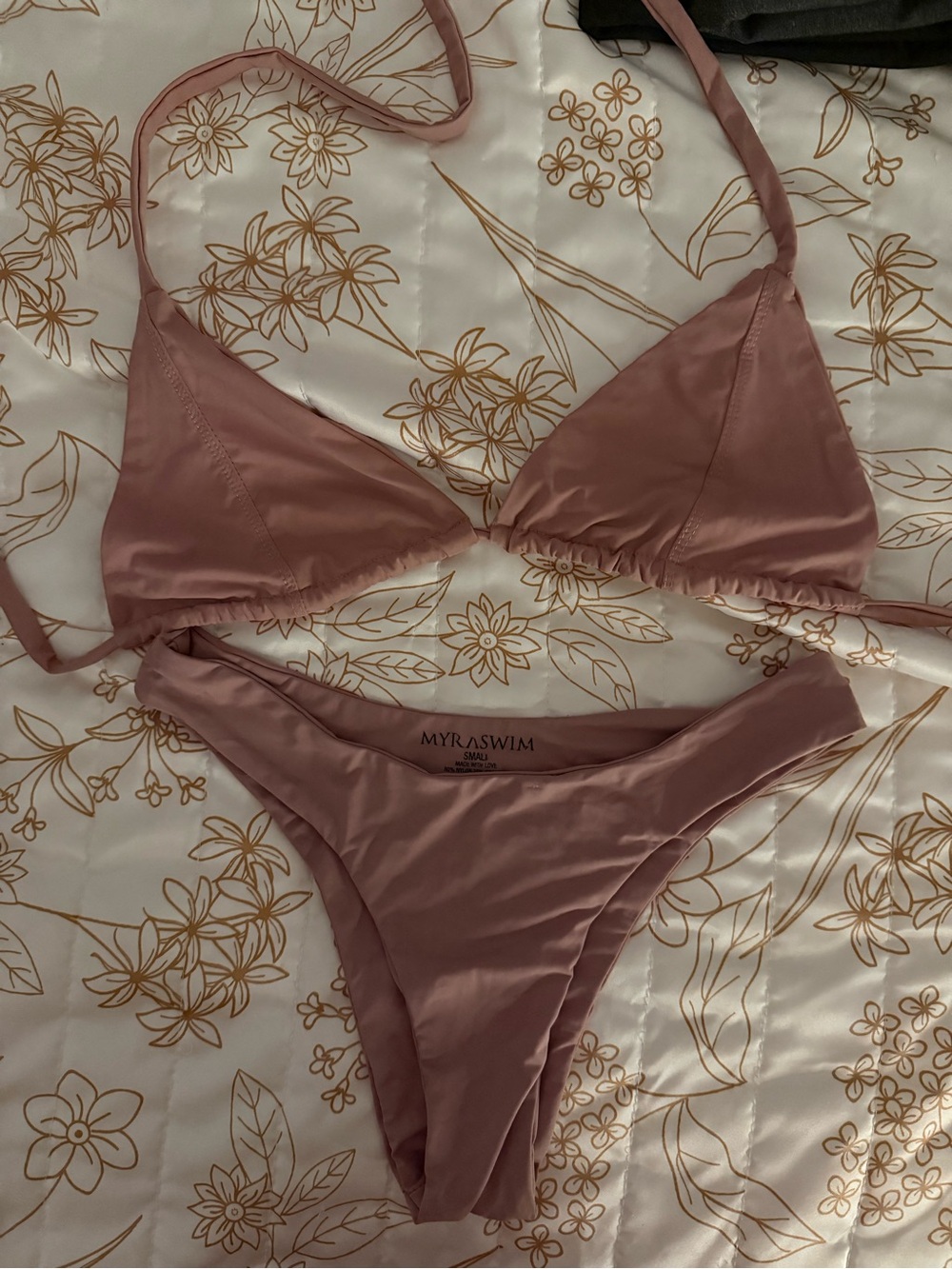 MYRA.SWIM Mauve Triangle Bikini Set